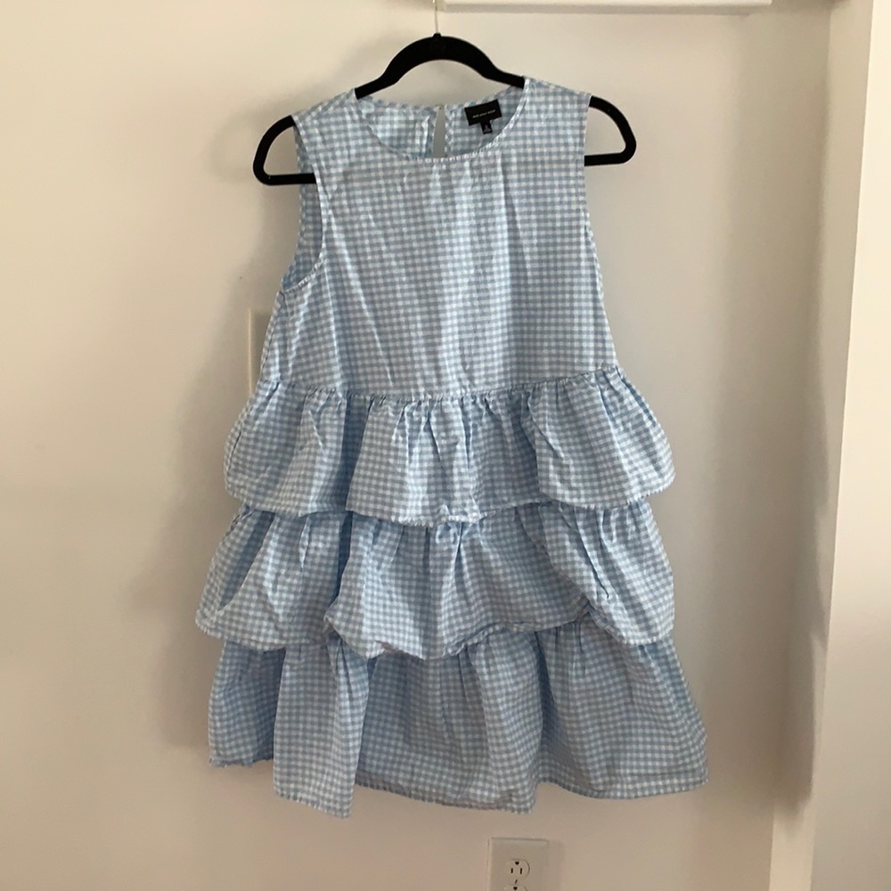 Blue RUFFLED DRESS size S